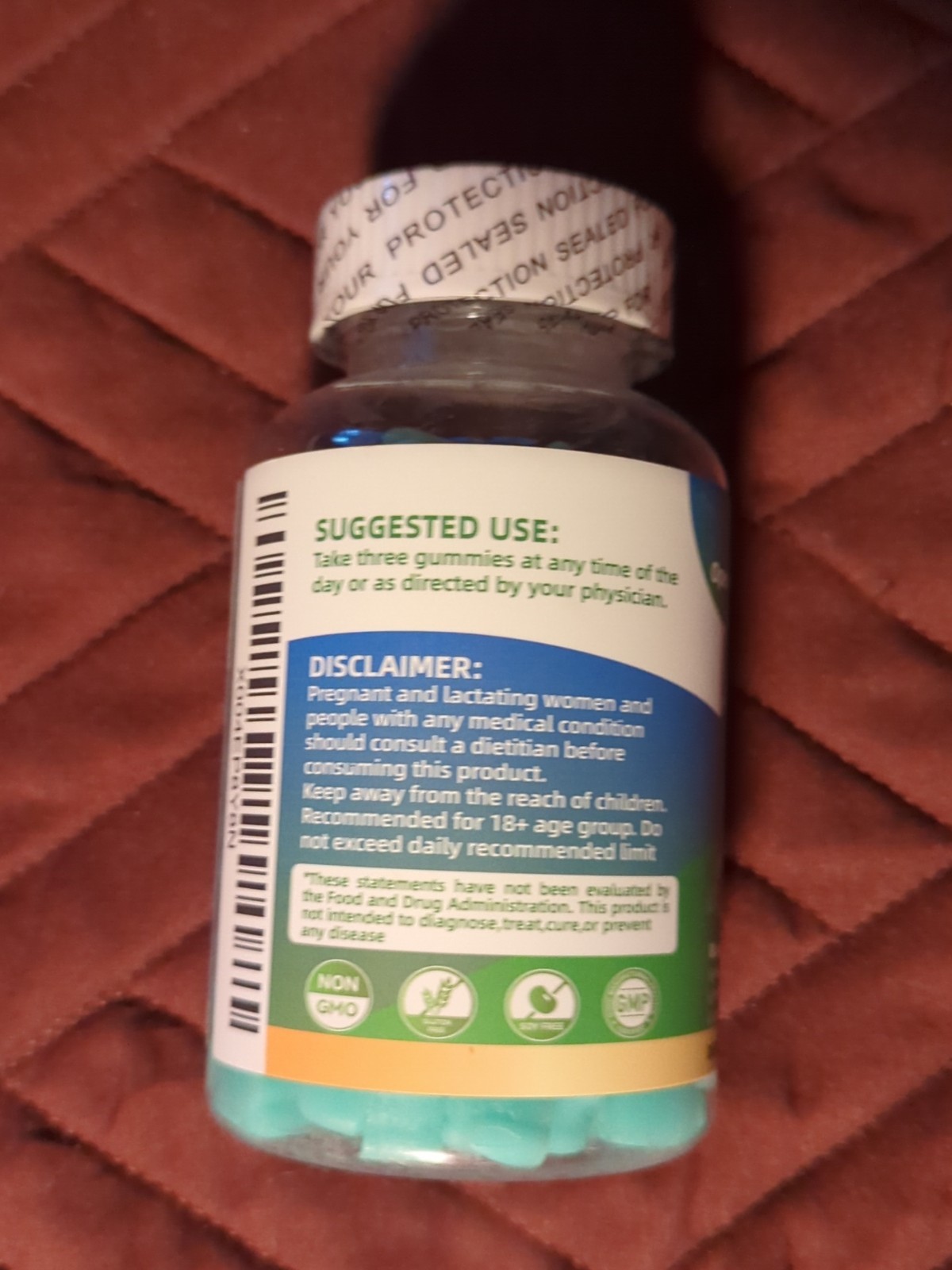 Openovomins Creatine Monohydrate Gummies Blueberry 6400mg 90 Count New