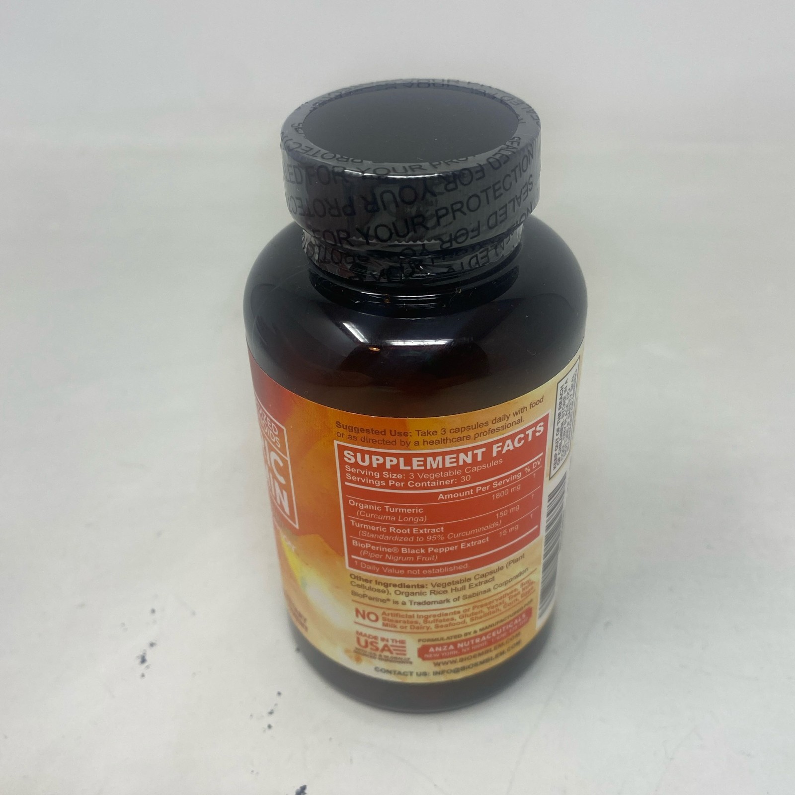 BioEmblem Turmeric Curcumin w/ BioPerine, 90ct (30-Day)
