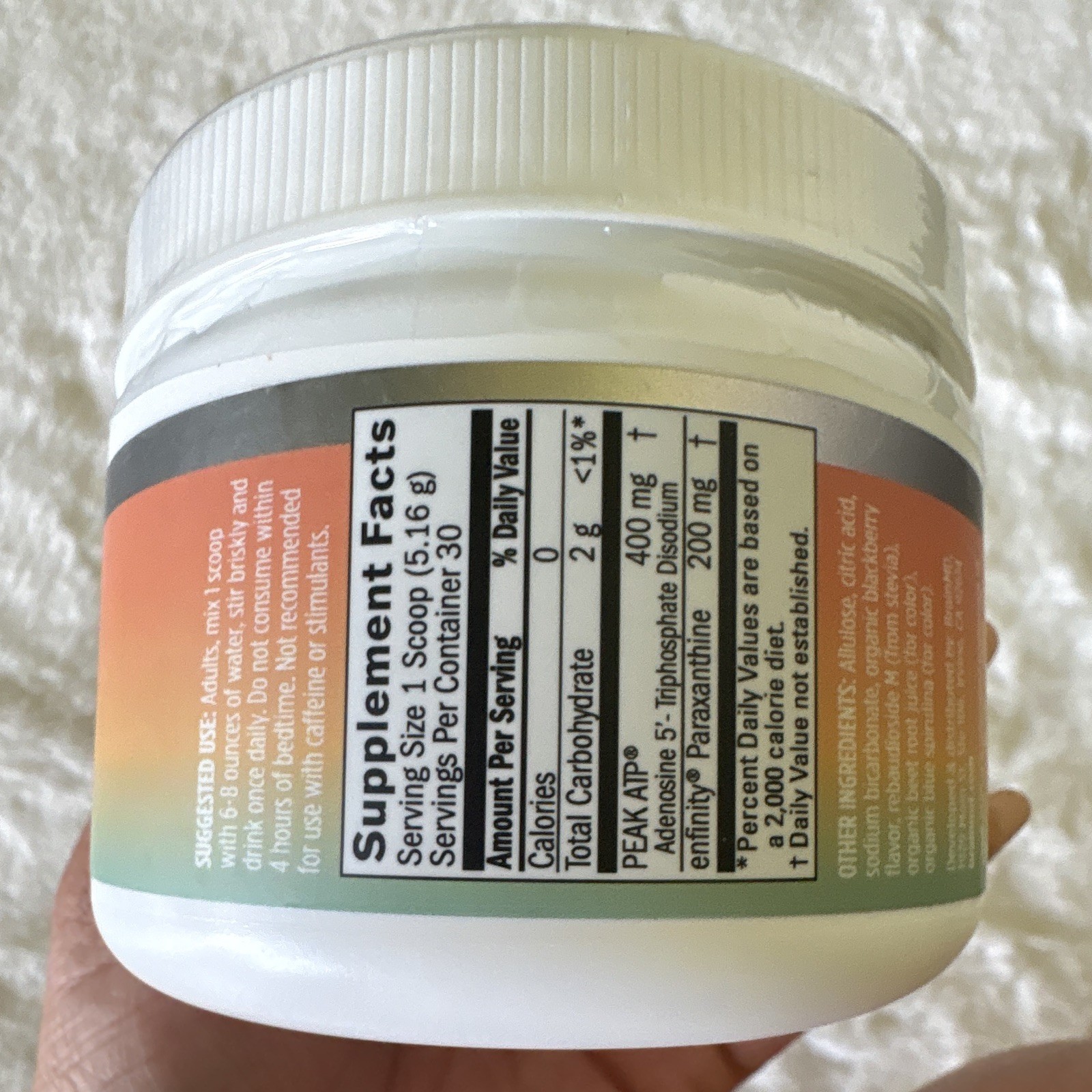 BrainMD Peak Energy Powder Dietary Supplement Energy Support Blackberry 154.9g