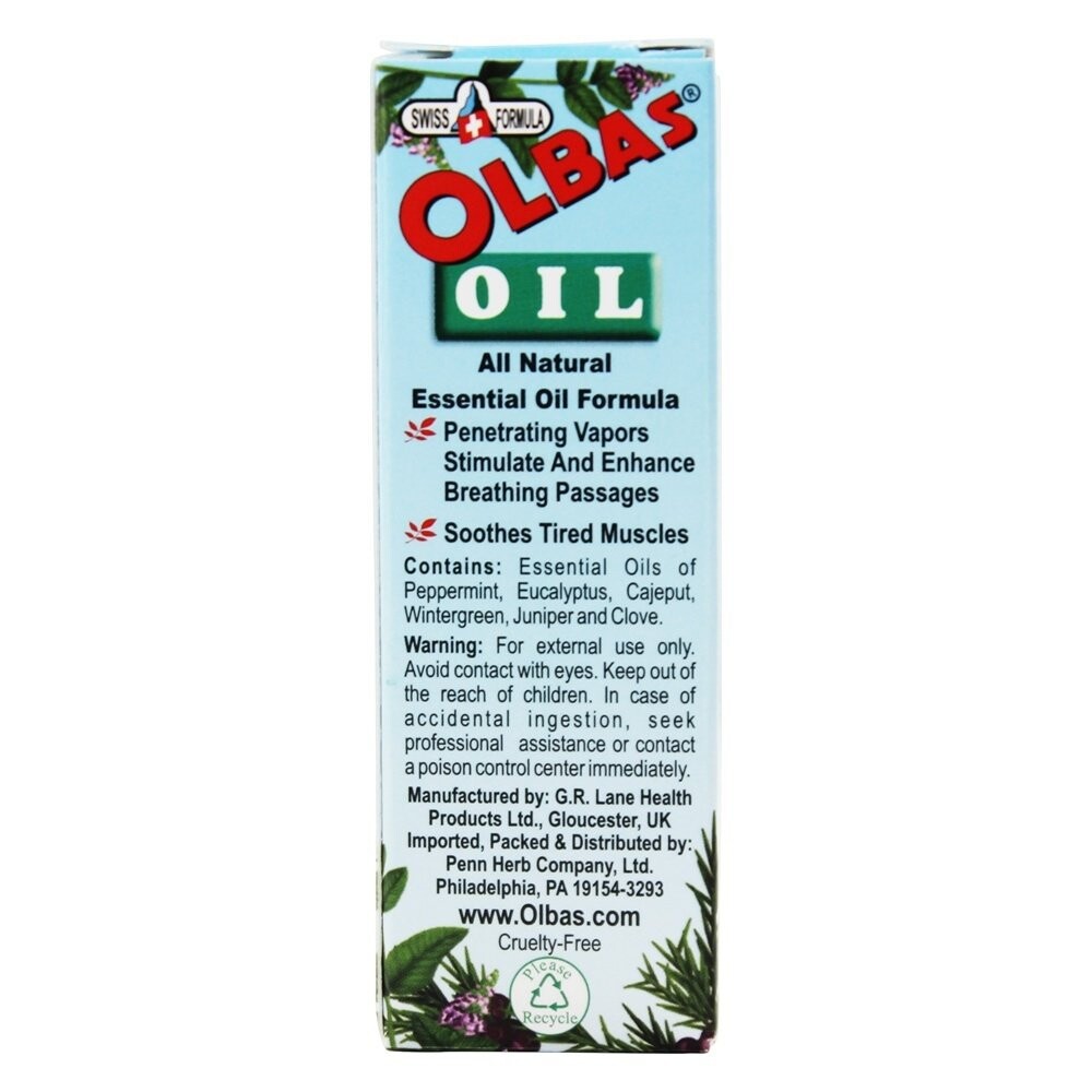 Olbas Aromatherapy Massage Oil & Inhalant 10 cc, 0.32 Ounces