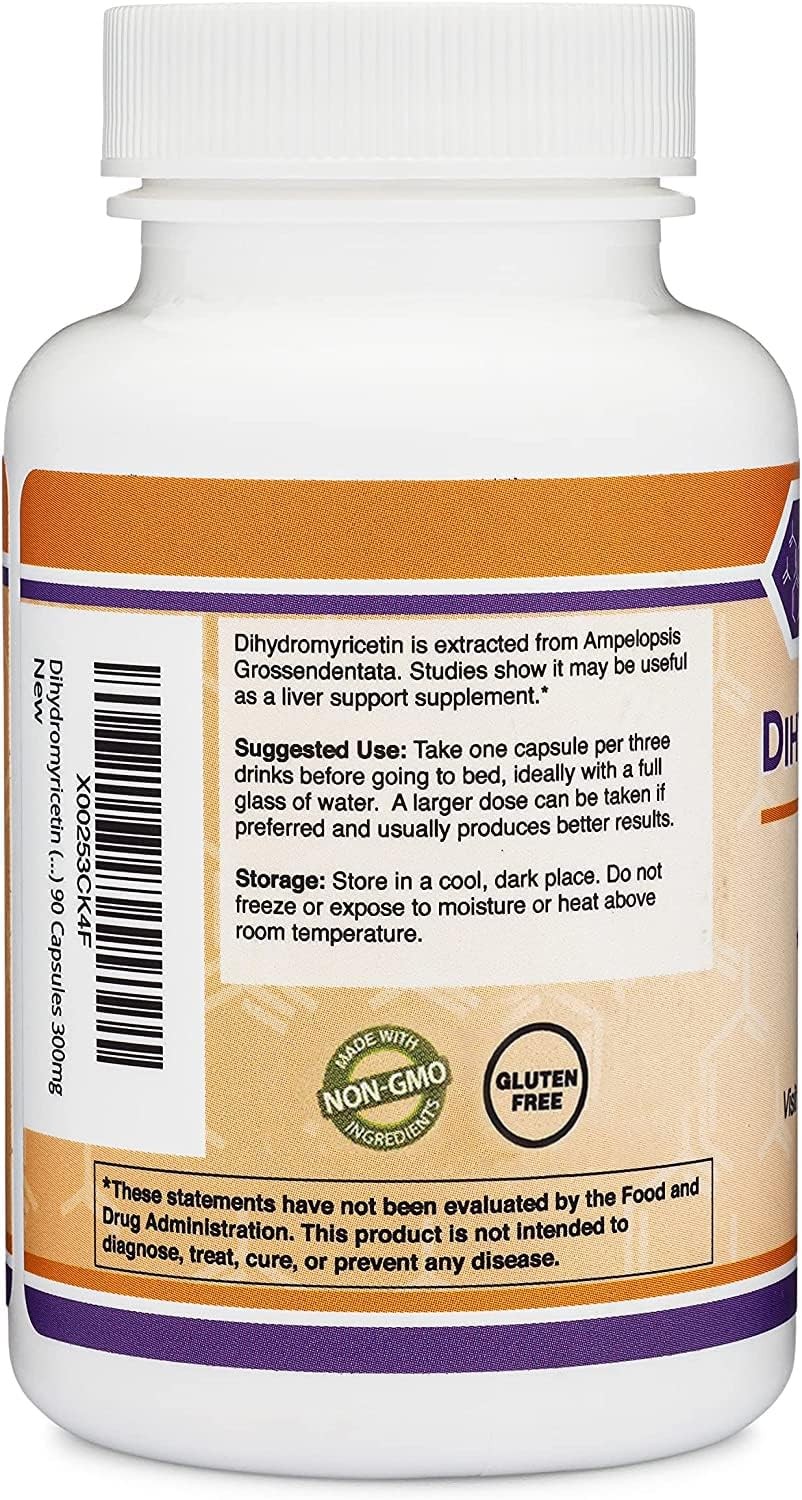 Dihydromyricetin (DHM) (Hovenia Dulcis Extract) 90 Count (Pack of 1)