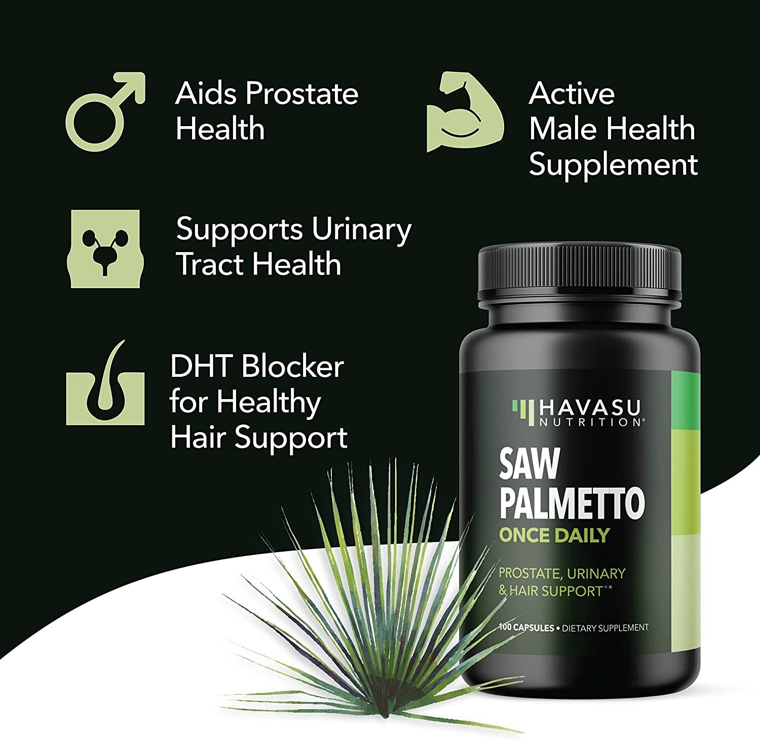 Havasu Nutrition Extra Strength Saw Palmetto – Prostate, Urinary & Hair Support