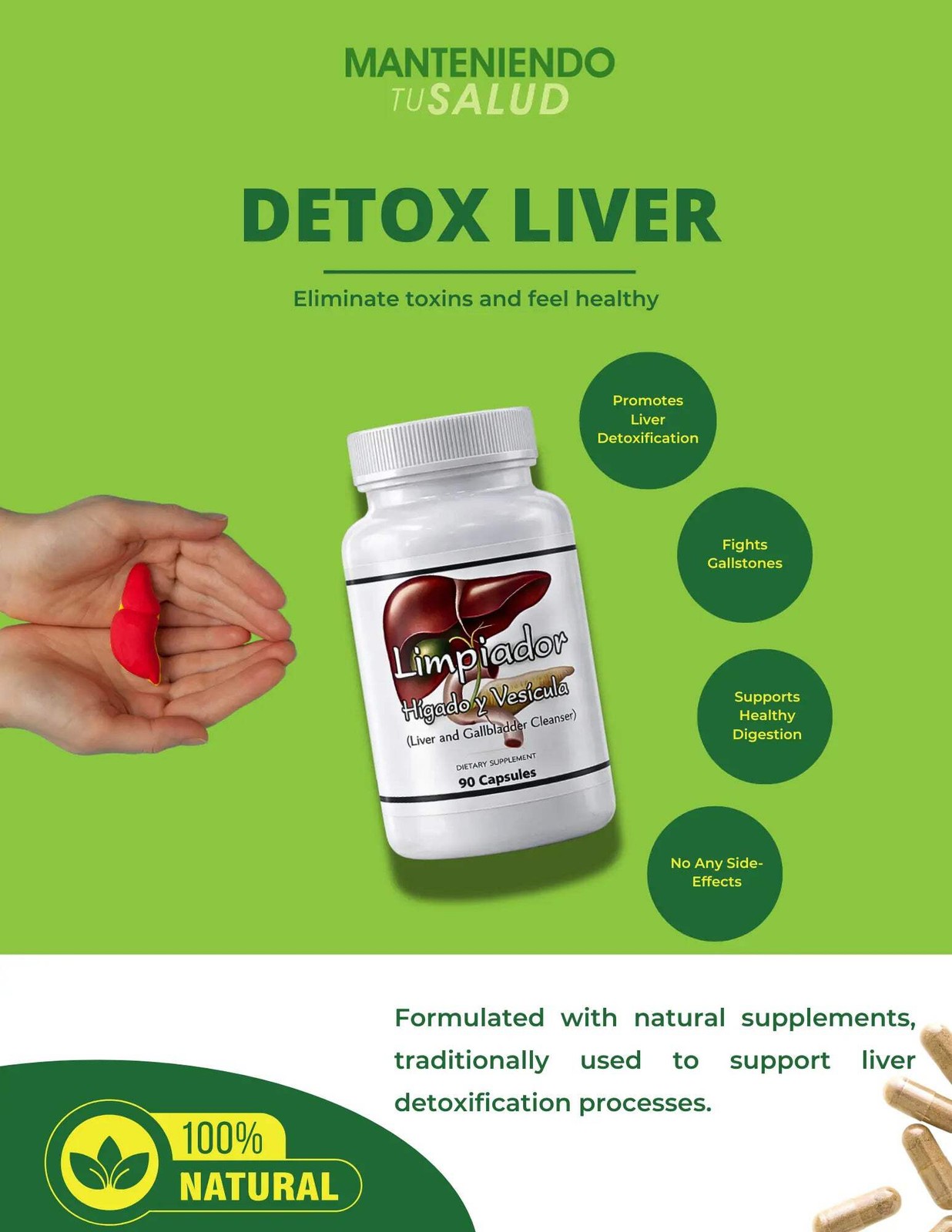 Manteniendo Tu Salud Limpiador Hígado & Vesícula, 90 Capsules