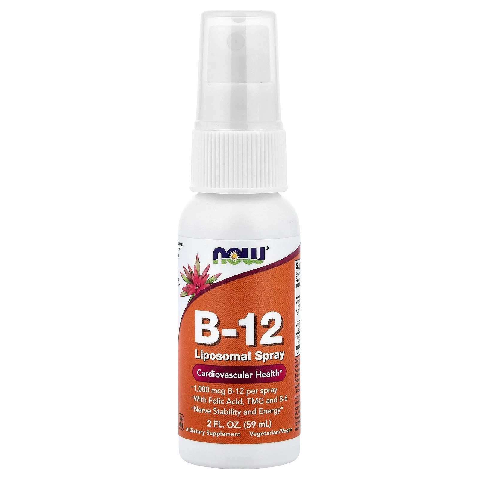 Now B-12 Liposomal Spray (1000mcg) 2 fl.oz Each (Pack of 4)