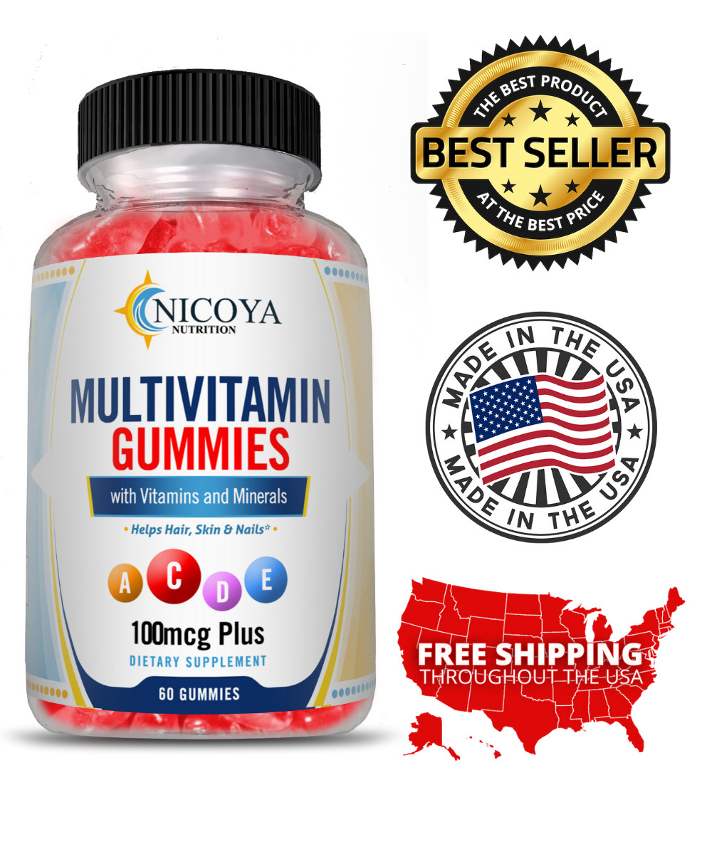 Family MultiVitamin Gummy, Biotin, Vitamin A, C & E, Zinc & Vitamin B-12