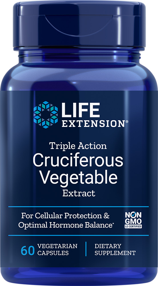 Life Extension Triple Action Cruciferous Vegetable Extract 60 Veg Caps