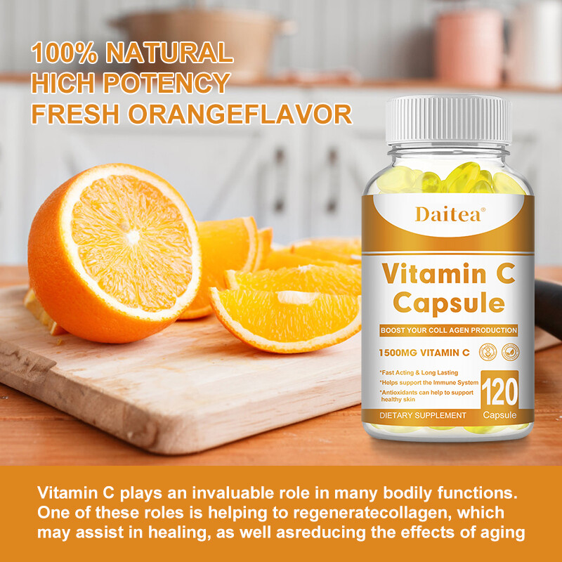 Vitamin C 1500mg, 30 to 120 Capsules Fat Soluble Vit Supplements