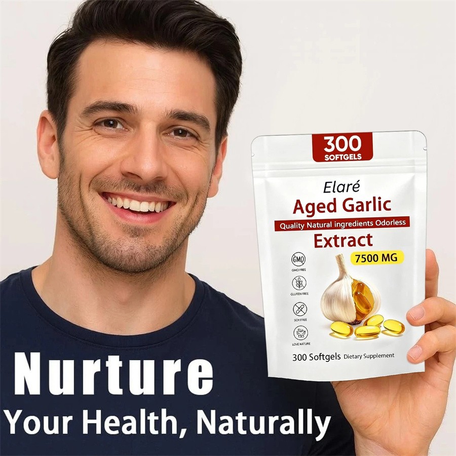 Aged Garlic Extract Supplements Original Formula Heart Health 7500mg 300Capsules