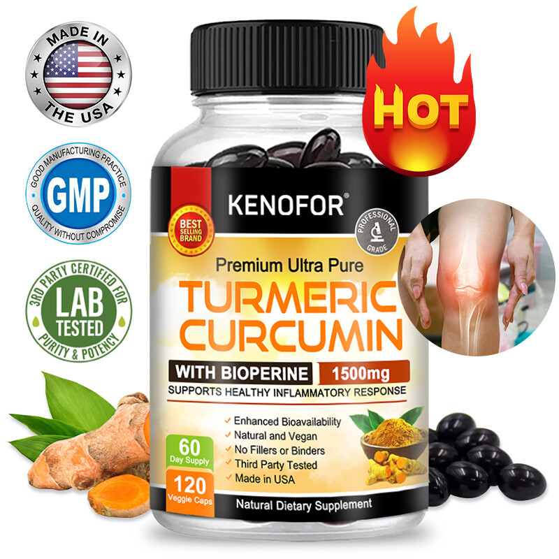 Curcumin Ginger + Black Pepper Joint Pain Maximum Strength 30to120 Capsules