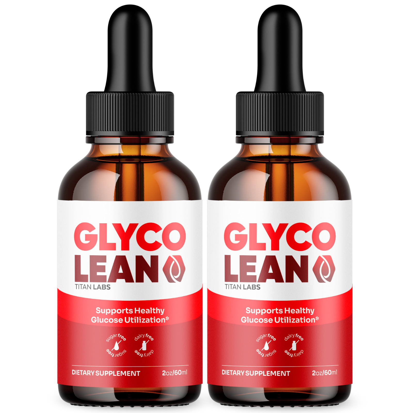 (2 Pack) Glyco Lean Blood Support Drops GlycoLean Vitamin Supplement 60 Servings