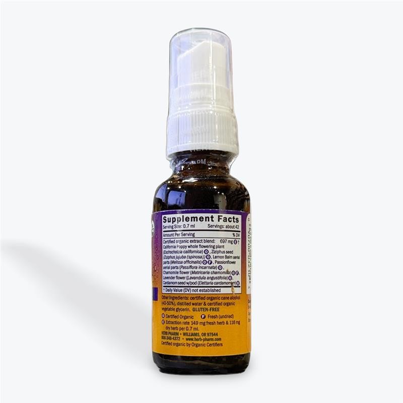 Herb Pharm Herbs on The Go: Bed Time, 1 FL Ounce (30 ML)