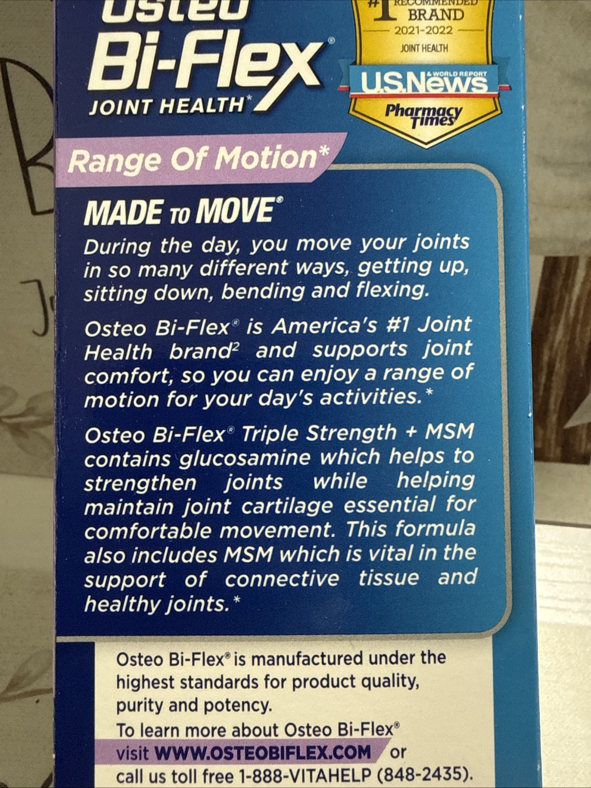Osteo Bi-Flex Triple Strength + MSM Formula- 80 Tablets EACH Exp 08/26