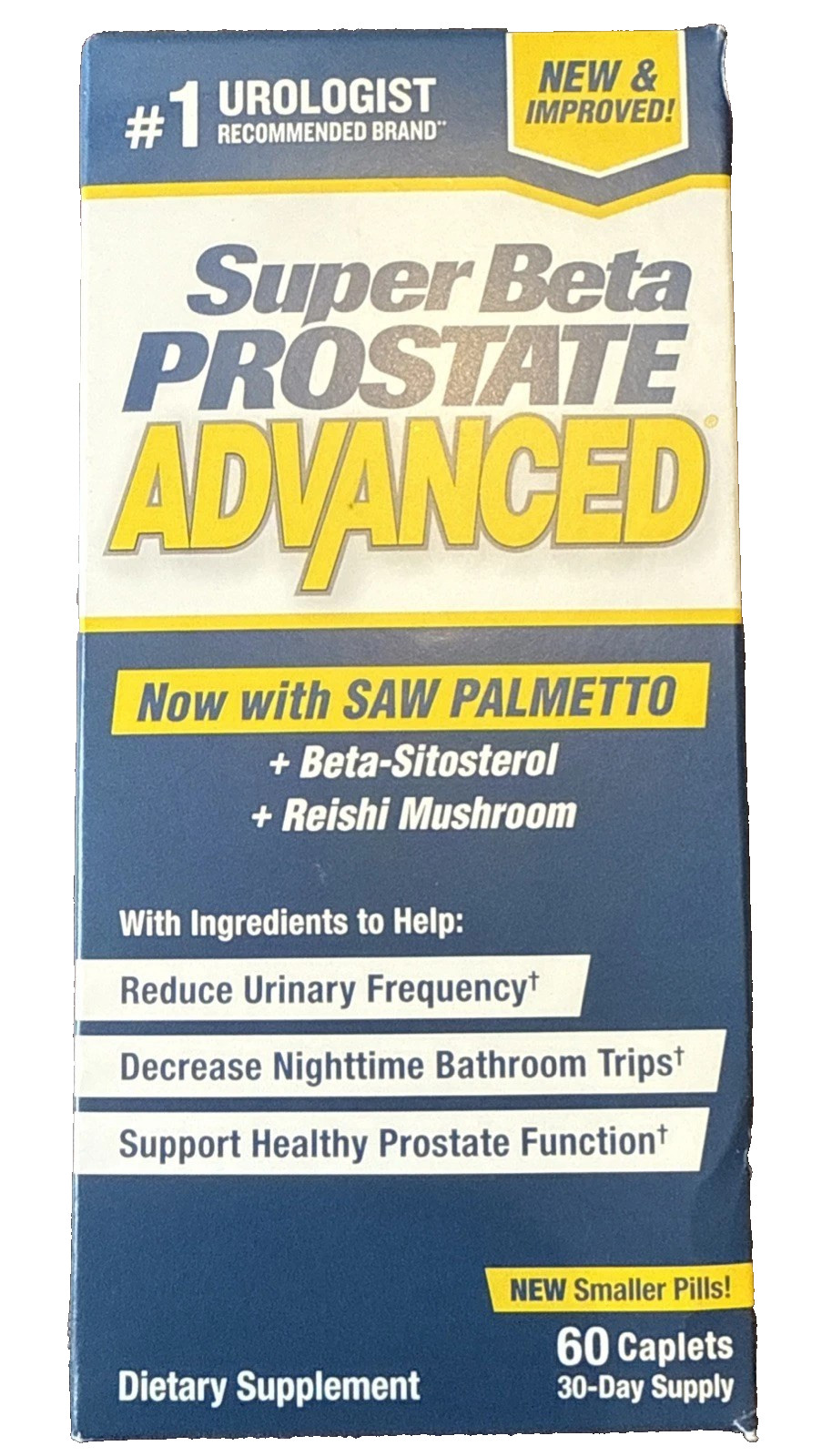 NEW Vitality Super Beta Prostate Advanced 60 Caplets Exp 12/2026+