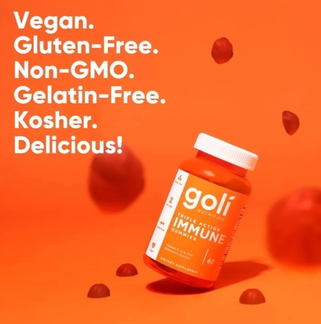 Goli Gomitas de vitaminas inmunológicas, 120 unidades, saúco, vitamina C, D y zi