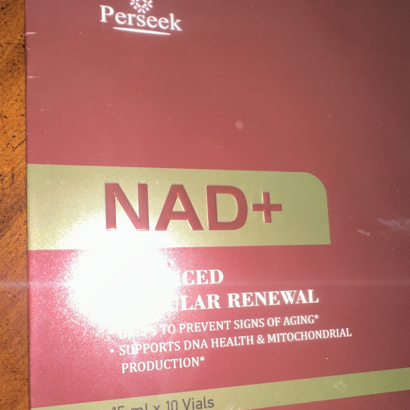 Perseek NAD+ Liquid Anti-Aging Blueberry 15ml x10 Vials GMP Exp 10/2028