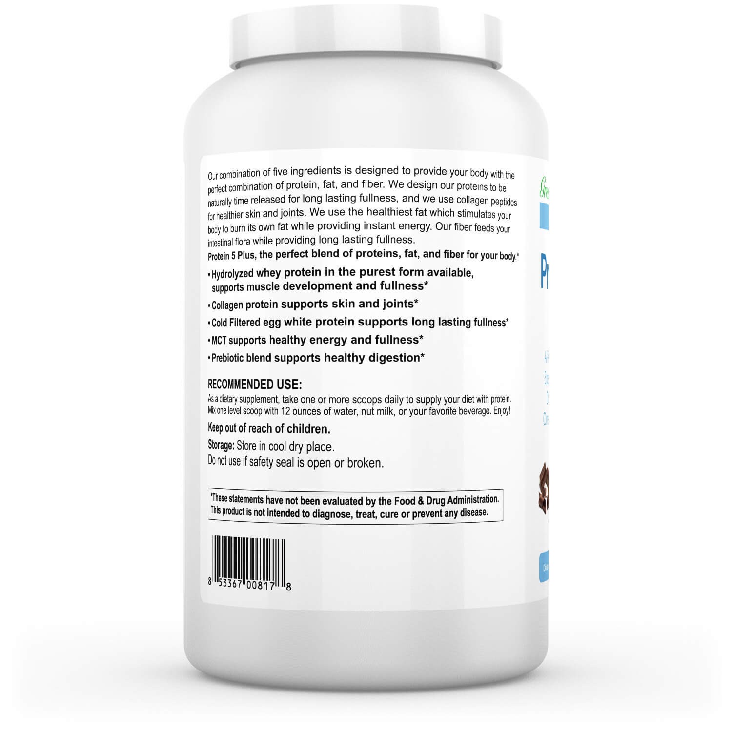 Greens First Lean Protein 5 Plus Dietary Supplement – Protein Powder with Whey