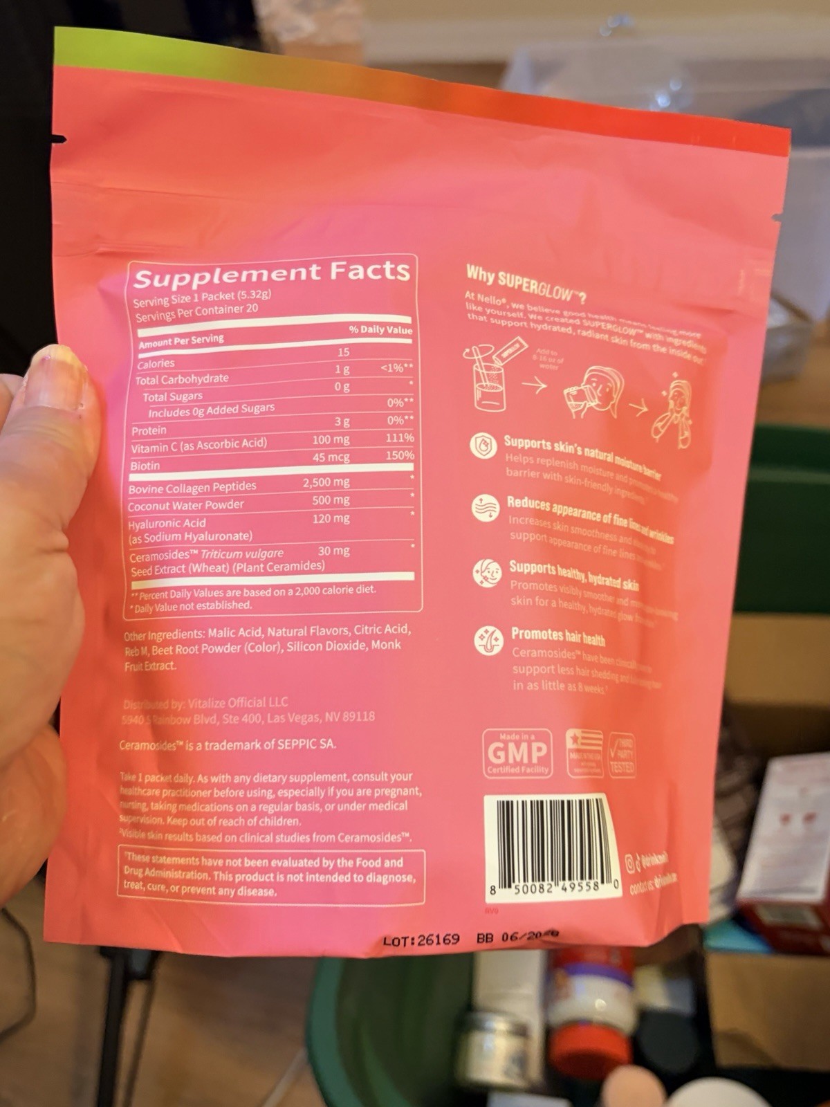Nello Superbalance Strawberry Kiwi Drink Mix 20 Packets