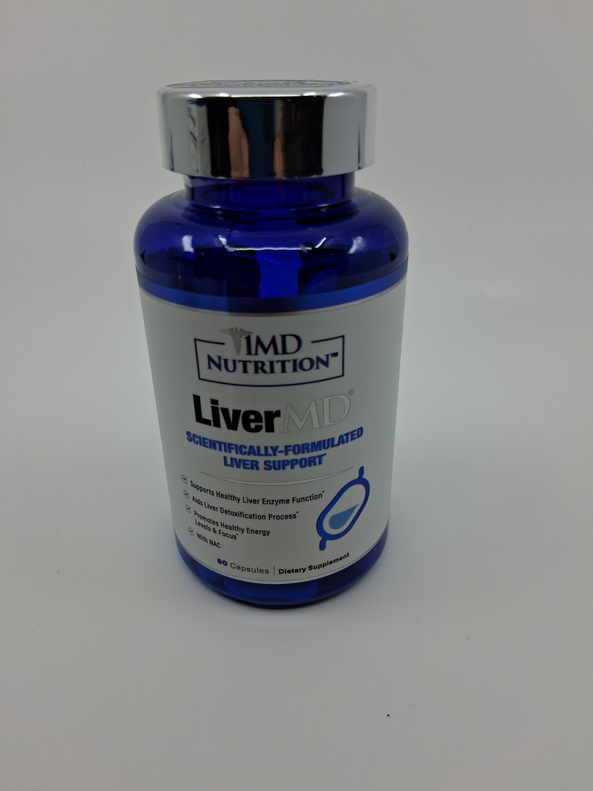 1MD LiverMD Liver Health Formula – 60 capsules NEW in Box Exp: 10/2026