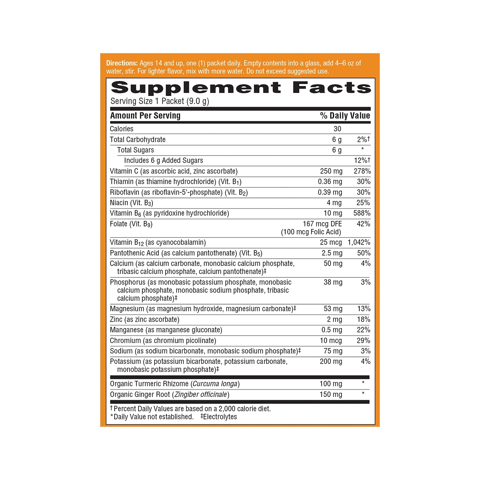 Emergen-C Citrus-Ginger Fizzy Drink Mix, Turmeric and Ginger, Immune Support,…