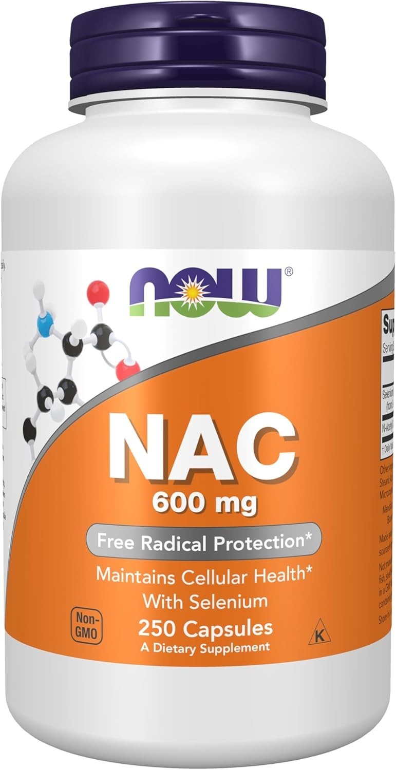 NOW FOODS NAC 600 mg 250 Veg Capsules