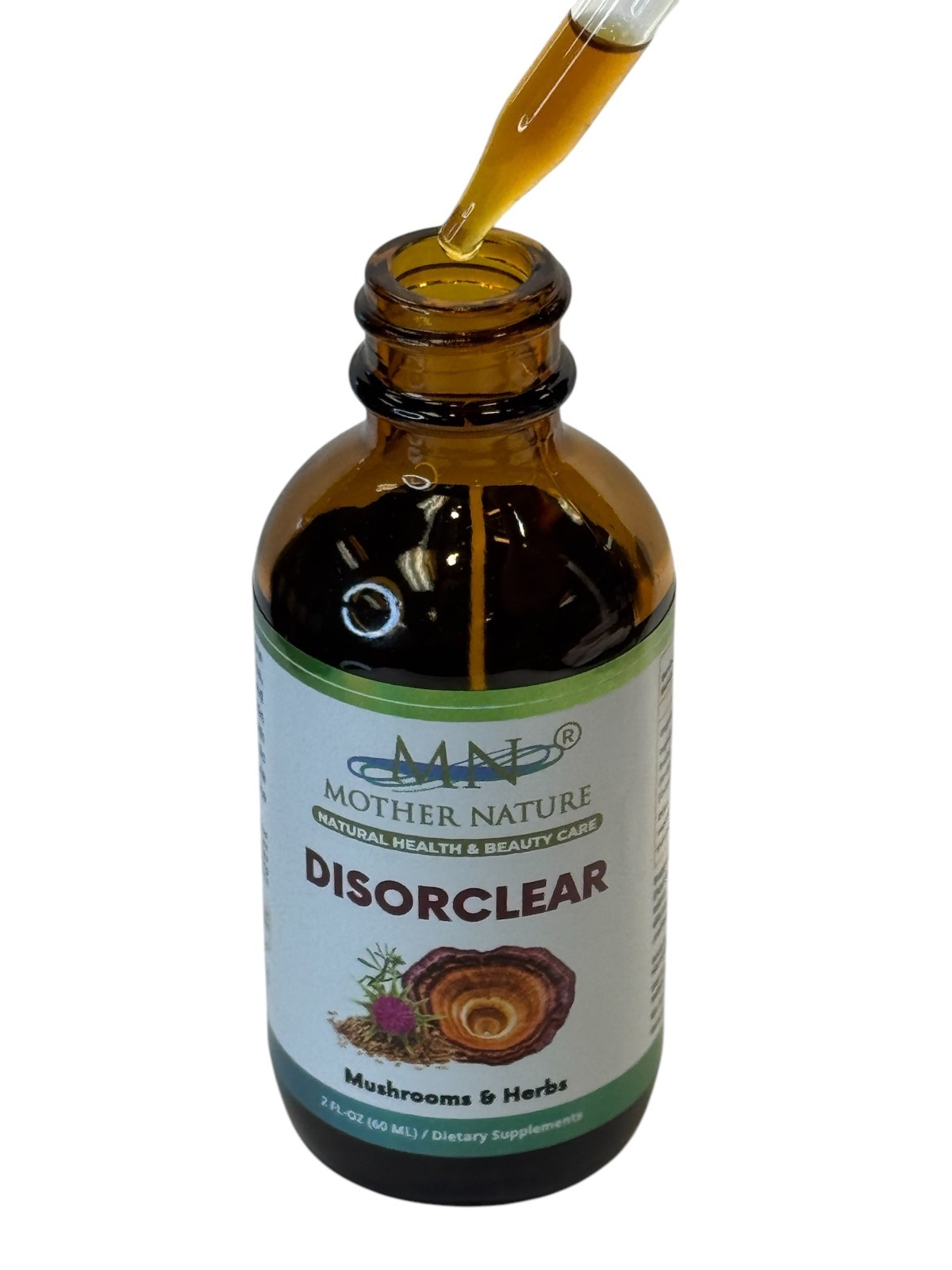 Disorclear Skin Support Liquid Extract Lymphatic Cleanse Eczema Reishi Cordyceps