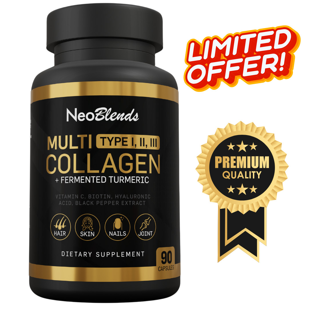 Multi Collagen 2,022mg + Fermented Turmeric, Vit C, Biotin & Hyaluronic Acid