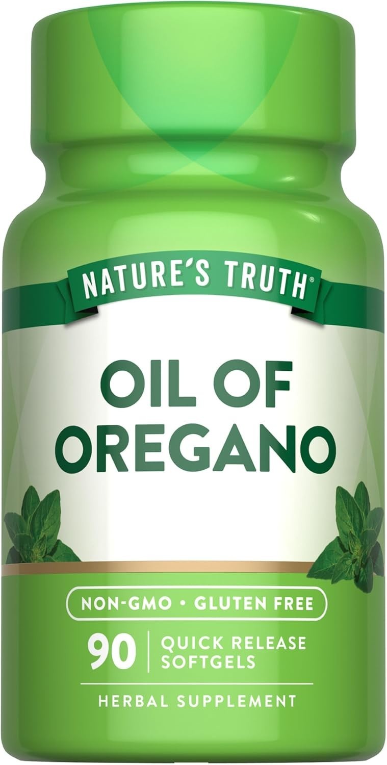Nature’s Truth Oregano Oil Softgels | 90 Pills | Contains Carvacrol | Non-GMO