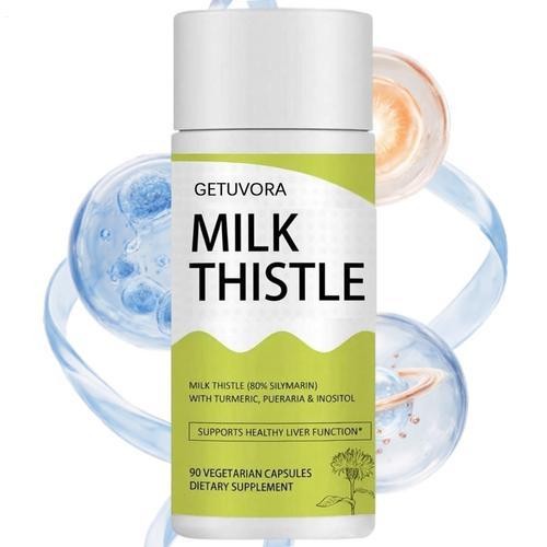 GETUVORA Milk Thistle Extract 300 Mg,Uvora – Milk ThistleDetox. Liver Health Sup