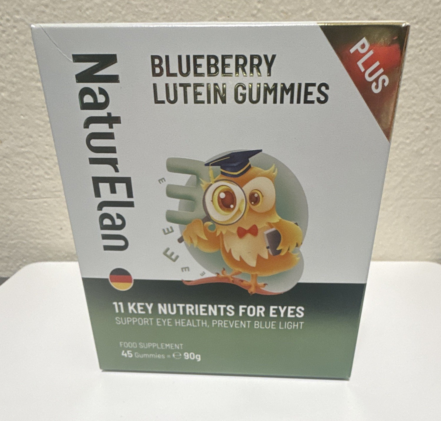 NaturElan Blueberry Lutein Eye Health Gummies 45 Count 90g No Colors Exp 07/2027