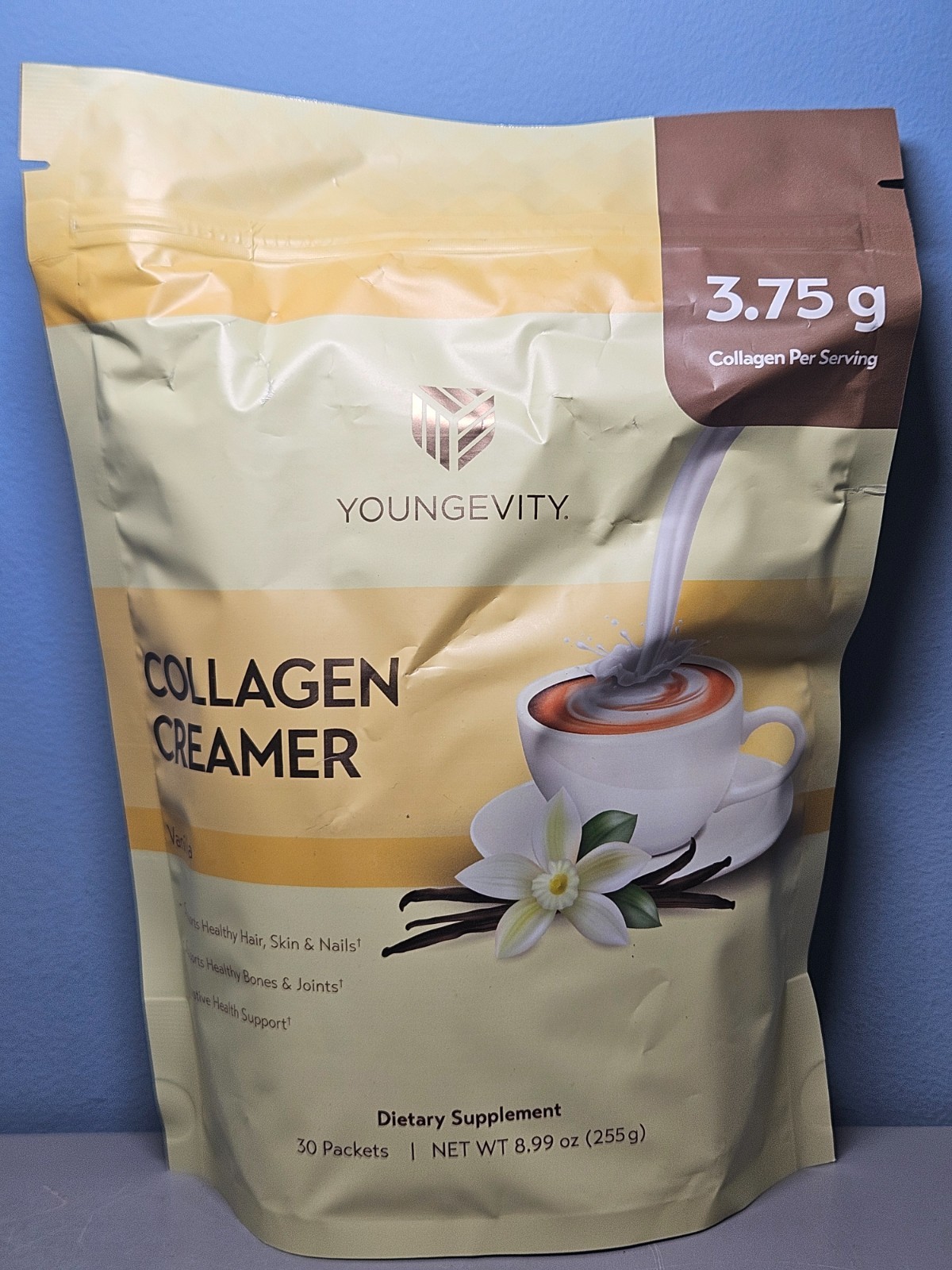 Youngevity Collagen Creamer Vanilla 30 Packets – New & Sealed Exp 3/2028