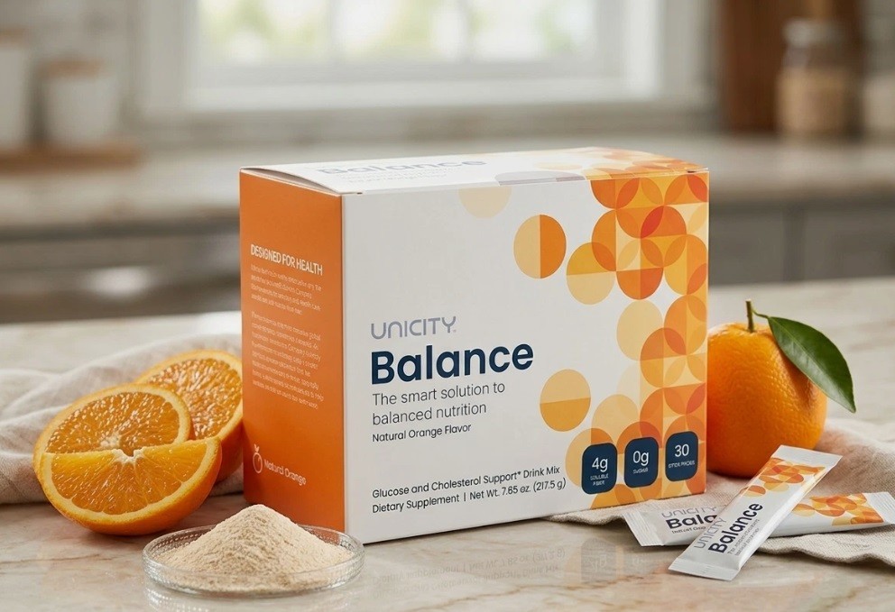 UNICITY Balance Cholesterol Support Drink Mix 30 Stick Pack (ORANGE) Exp 04/2028