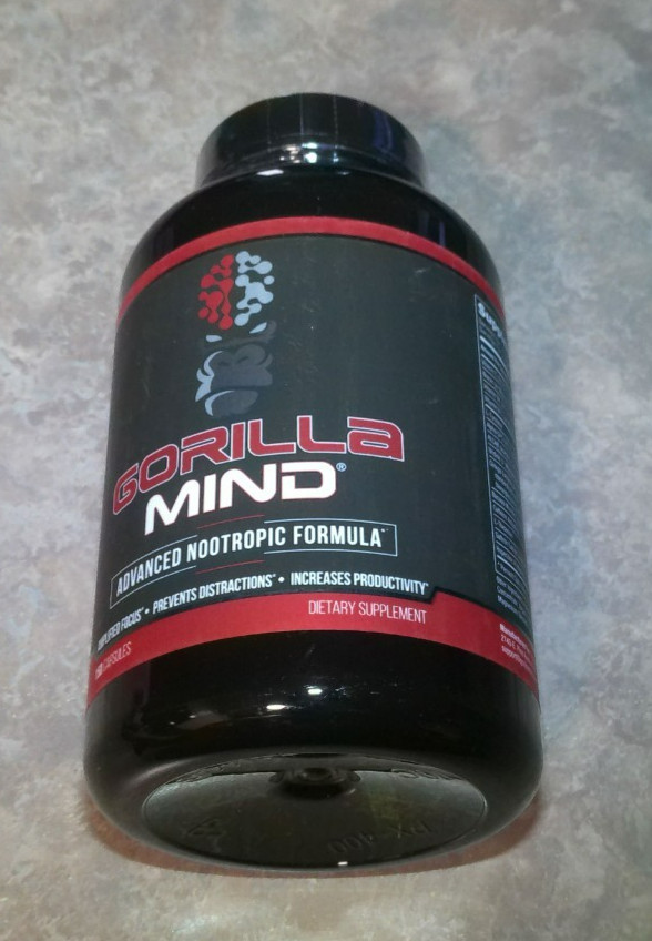 Gorilla Mind Smooth Nootropic Cognitive Health Capsules 150 Count 12/27 “NEW”