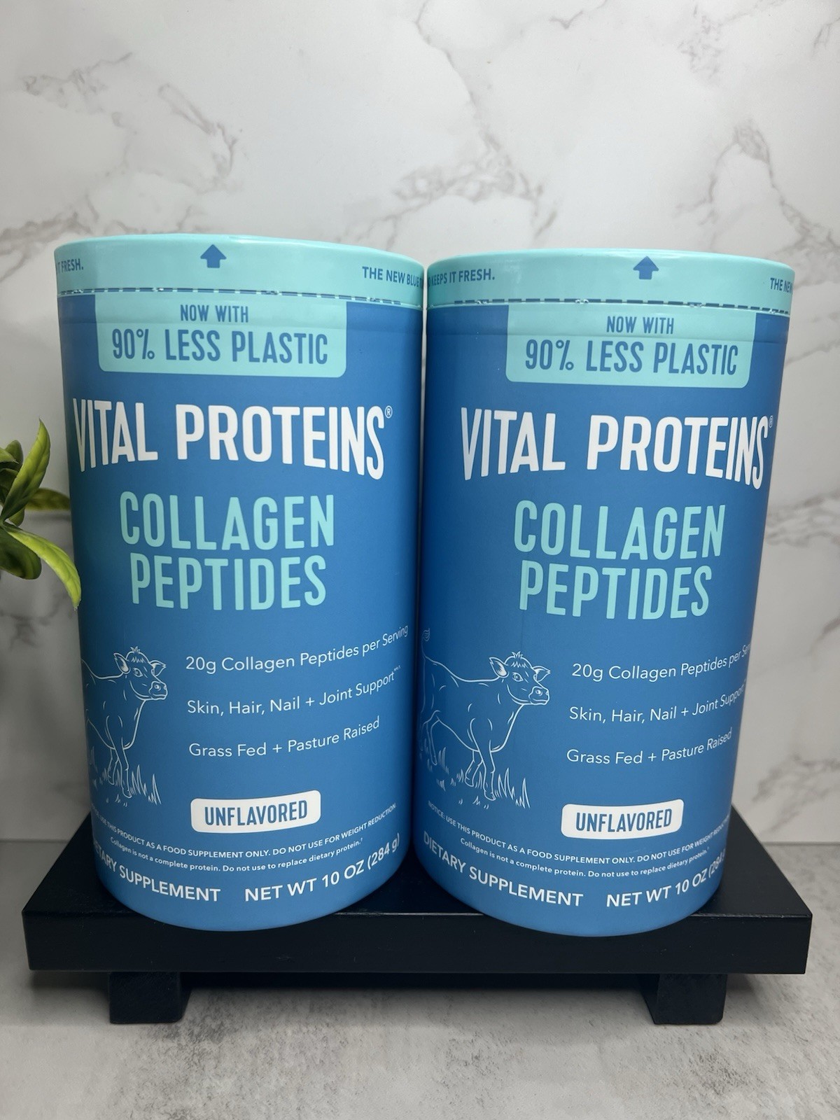 Vital Proteins Collagen Peptides Unflavored Non-GMO 10 oz 2Pk Exp 07/2028