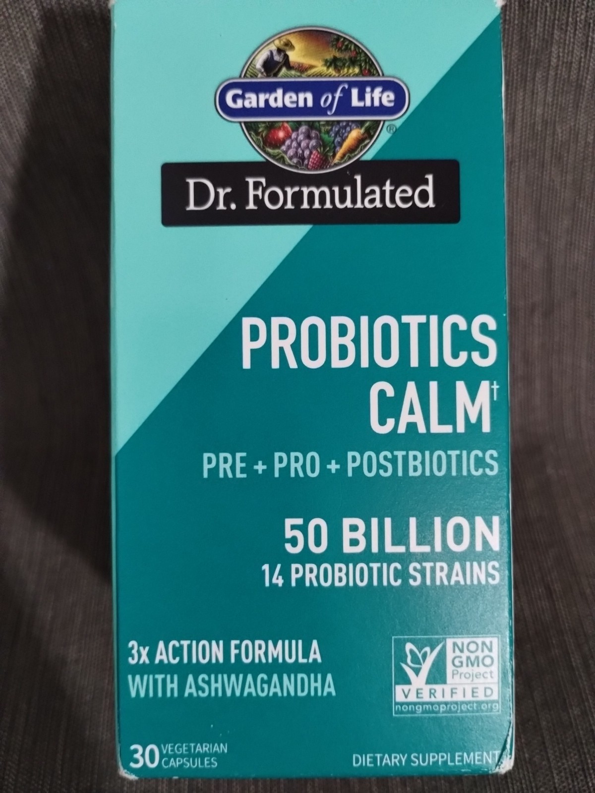 Garden of Life Probiotics Calm 50 Billion, 30 Vegetarian Capsules -EXP: 05/2027