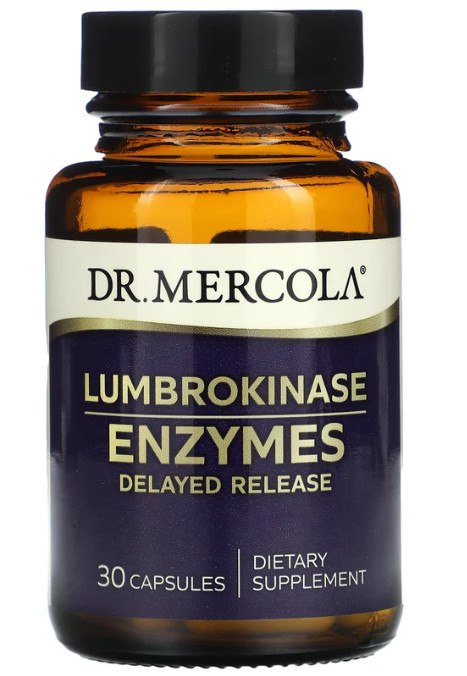 Dr. Mercola Lumbrokinase Enzymes Dietary Supplement – 30 Tablets; EXP 7/26