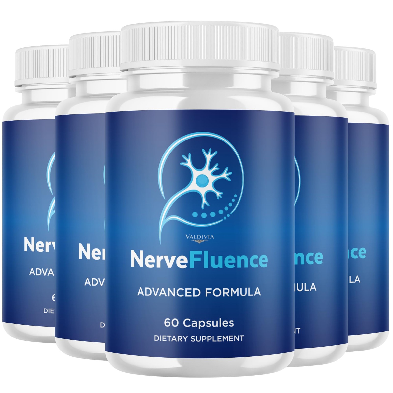 Valdivia (5 Pack) NerveFluence Capsules 300 Capsules 5 Pack Made in USA