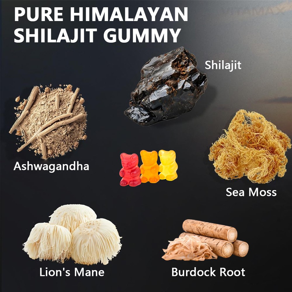 Shilajit + Ashwagandha Gummies help improve focus, energy, and sleep