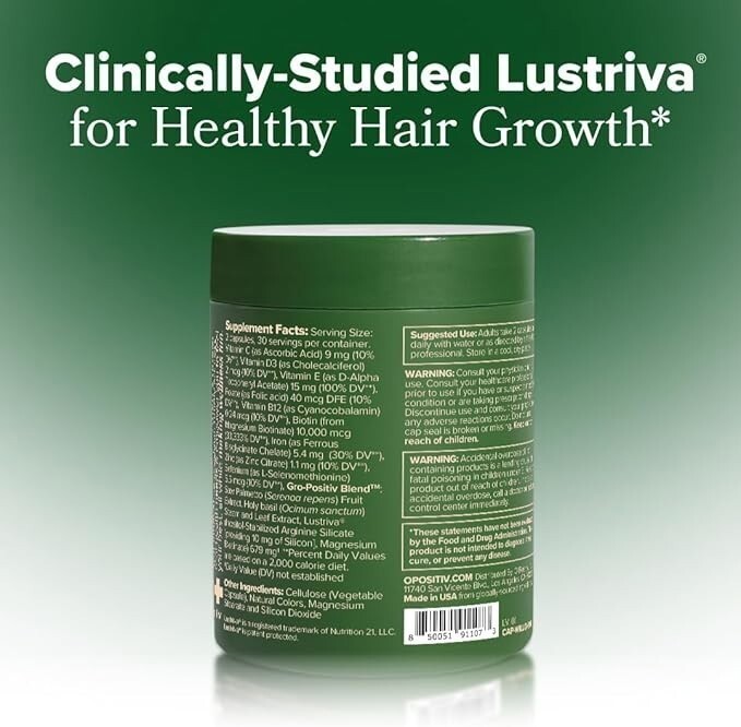 1-3 Pack O Positiv Willo Hair Growth Support For Women Hair Health 60 Capsules*
