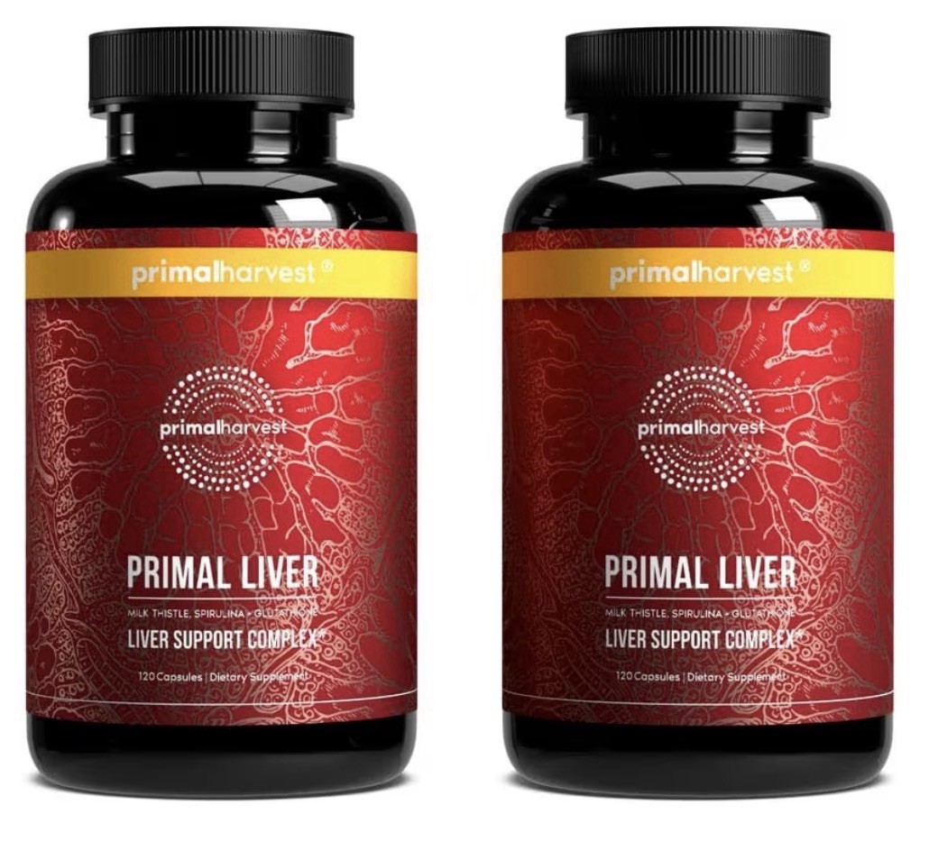 Primal Harvest Primal Liver Supplement Women & Men Liver Support Complex 2 Packs