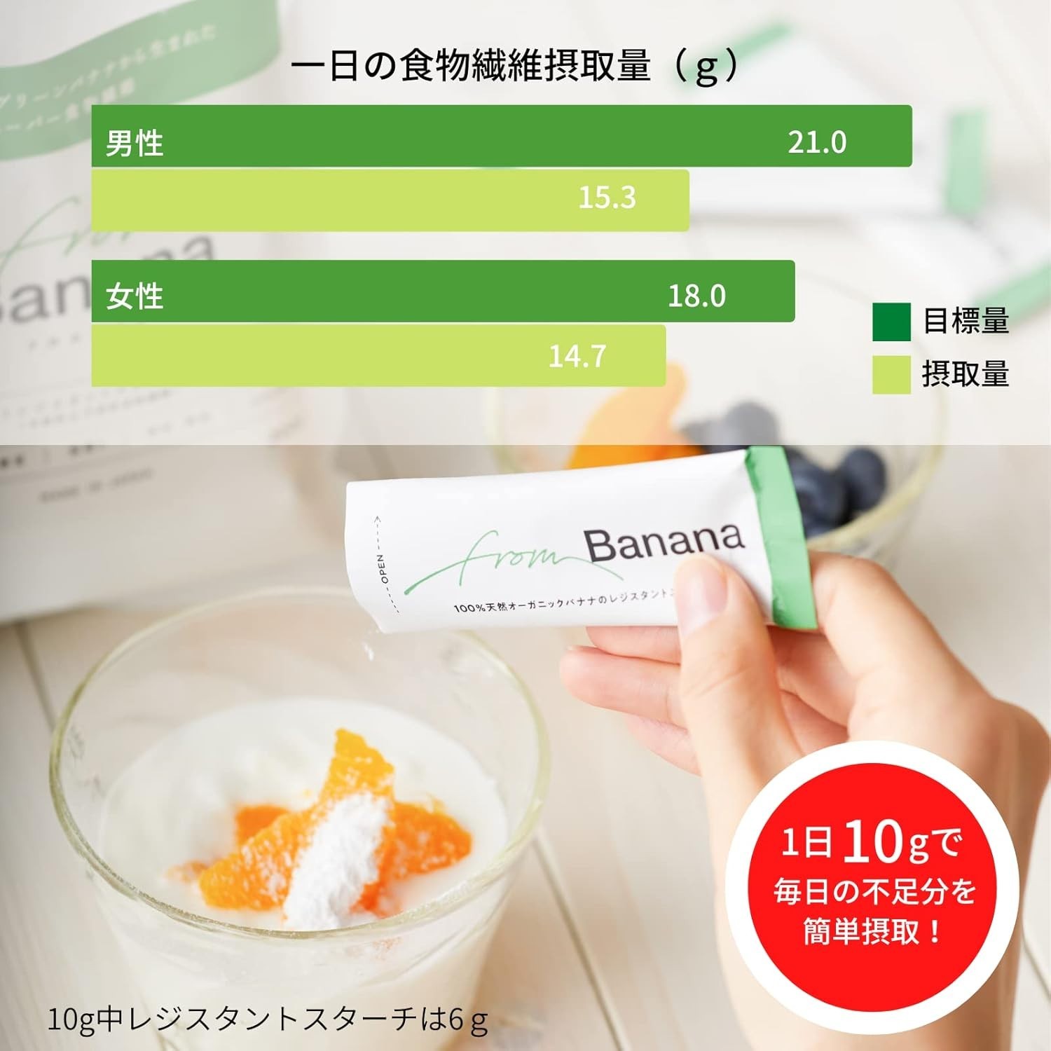 Green Banana Powder 300g Gluten-Free from Japan