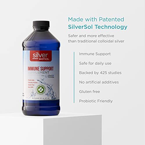 Silver Biotics® Immune Support Supplement daily defense boost for immune , 16 oz