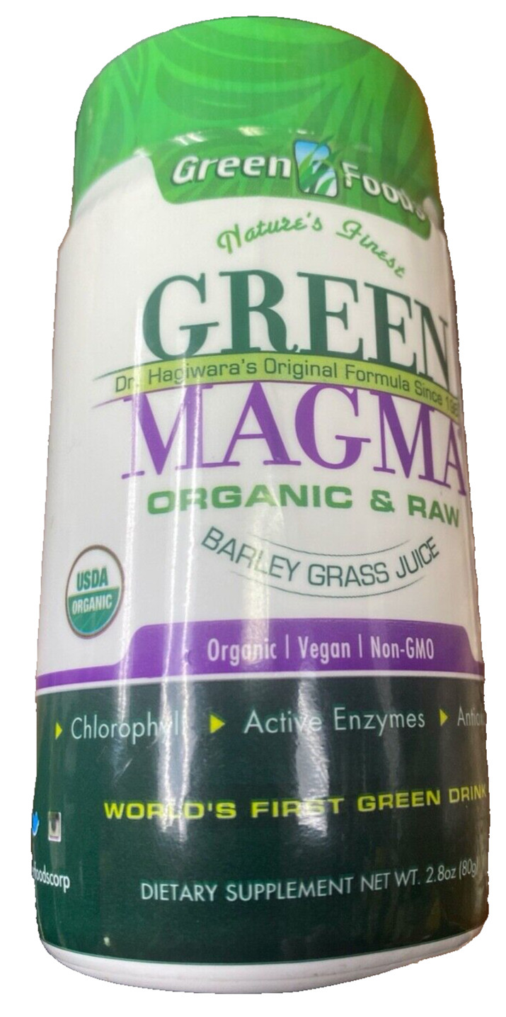 Green Foods Green Magma Orangic & Raw Barley Grass Juice 2.8 oz