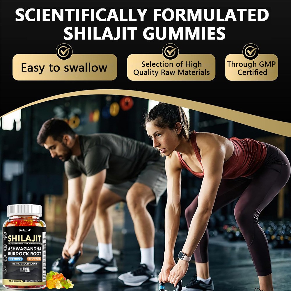 Shilajit + Ashwagandha Gummies help improve focus, energy, and sleep