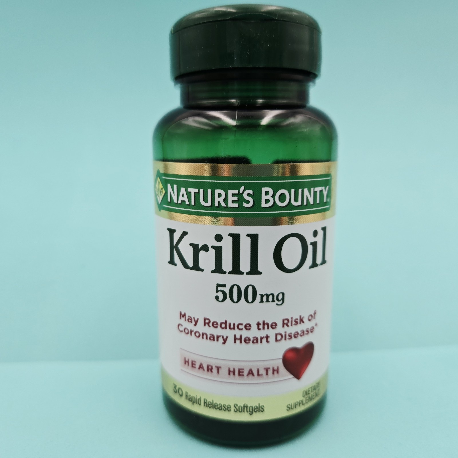 Krill Oil 500 mcg by Nature’s Bounty Provides Omega-3 30 Rapid Release Softgels