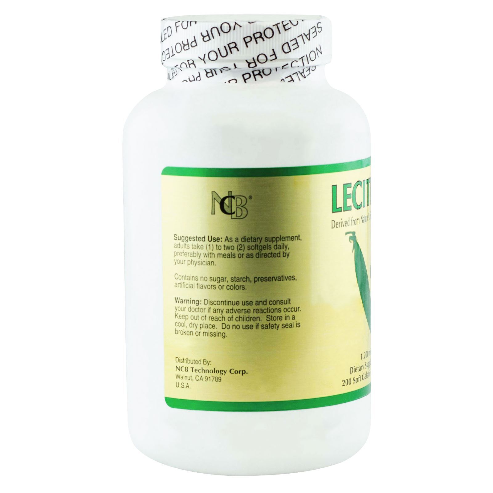 1 Bottles of Lecithin 1200mg 200 Softgels anti-oxidant
