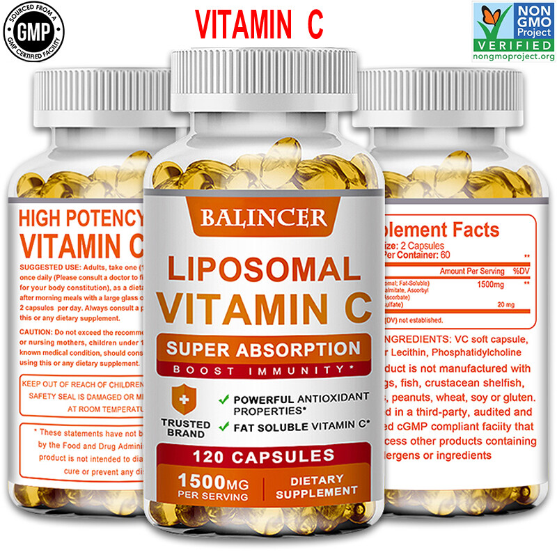 Antioxidant Vitamin C 1500 Mg Immune System Supplement