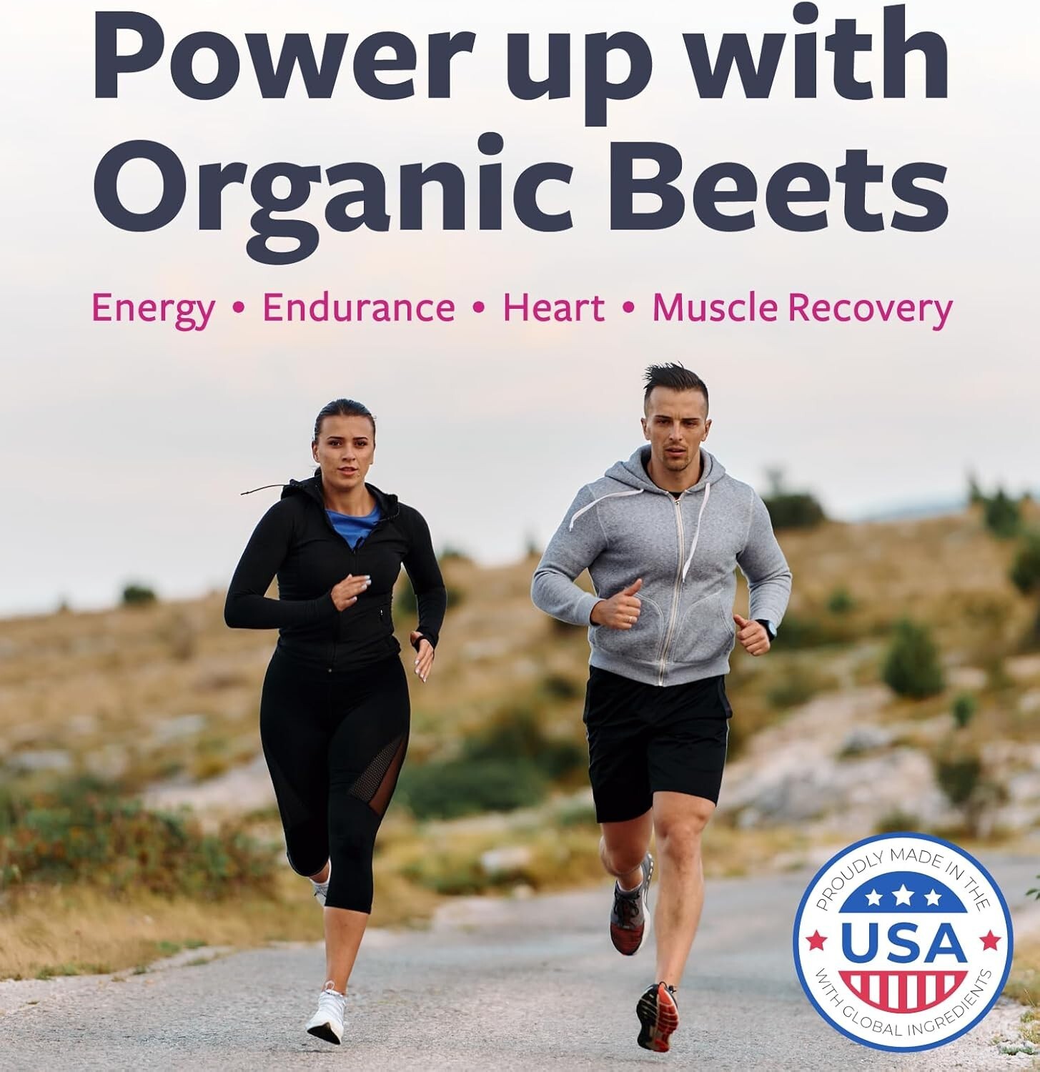 USDA Organic Beet Root Powder 1350mg Beets Per Serving with Black Pepper, 120ct