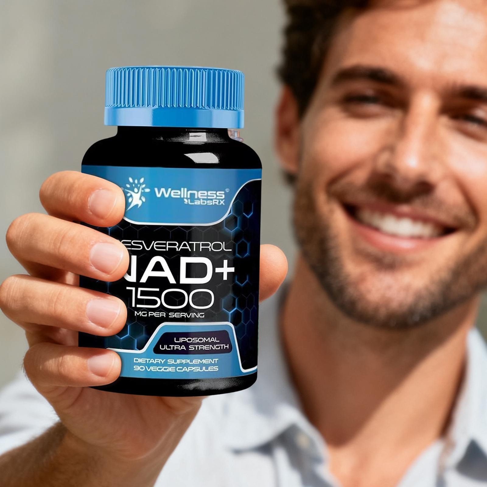 WELLNESS LABSRX Liposomal NAD Supplement, 1500mg 90 capsules