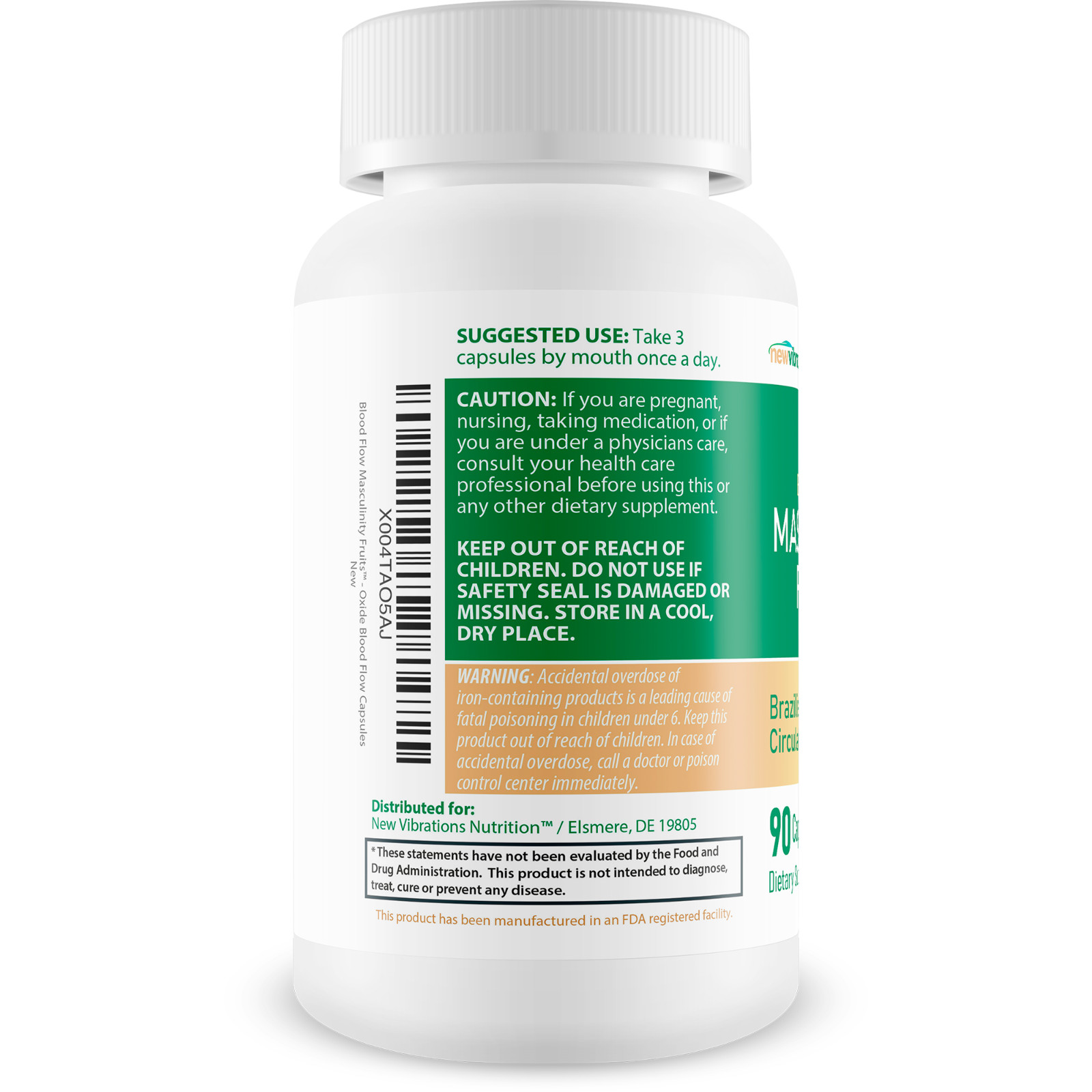 Masculinity Fruits for Bloodflow – Mens Brazilian Blood Circulation Supplement