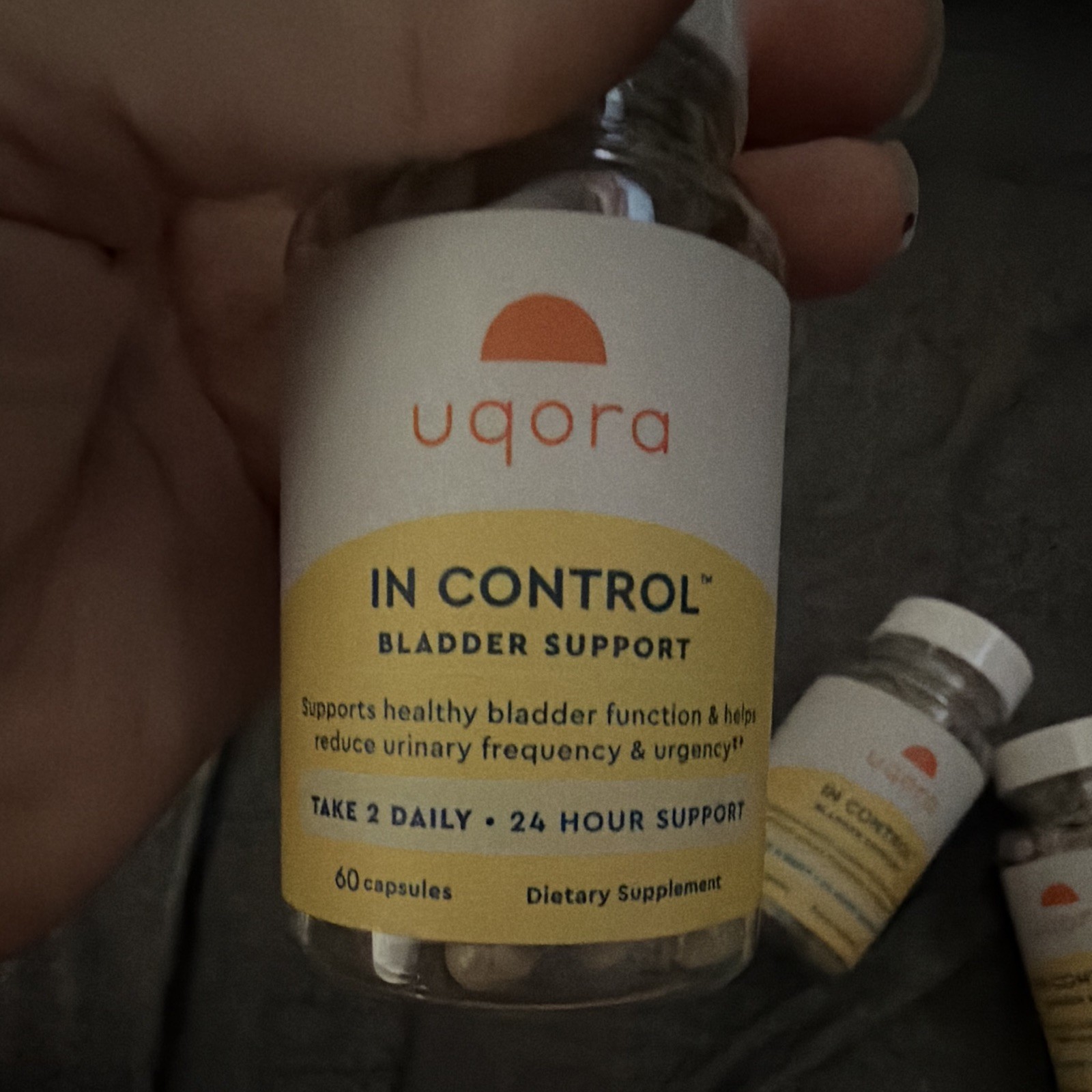 3 Uqora In Control Bladder Support Urinary Tract Health Capsules, 60 Count